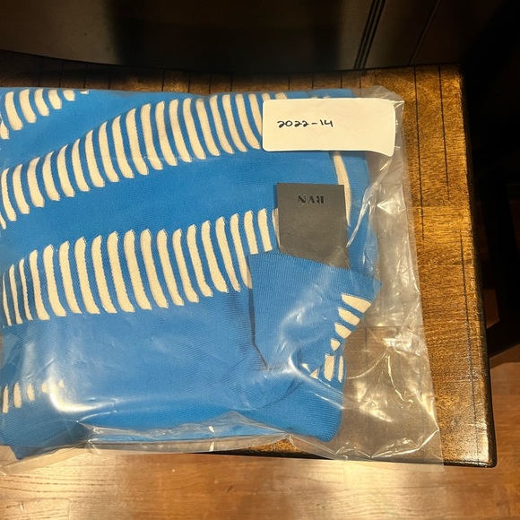 RVN Cutout Illusion Jacquard Maxi Blue Sand - Picture 12 of 12